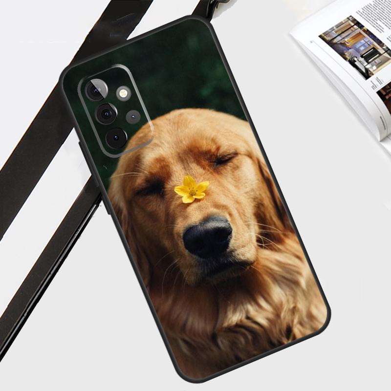 Golden Retriever Friend Case For Samsung Galaxy A12 A22 A32 A52 A56 A36 A26 A16 A06 A54 A34 A14 A13 A53 A15 A35 A55