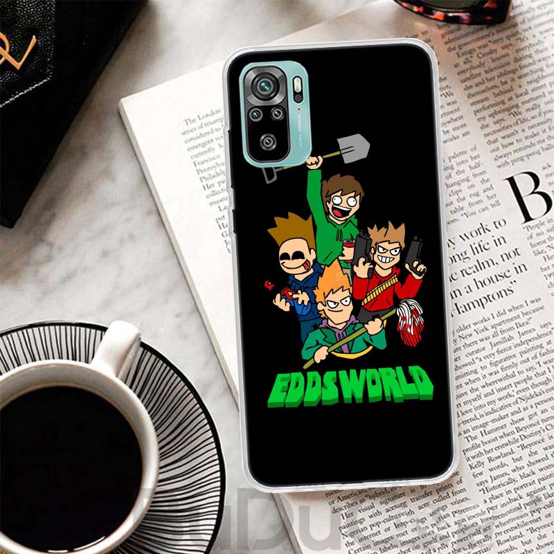 Cartoon E-Eddsworld Cover For Xiaomi Redmi Note 14 13 12S 12 11 Pro Plus Phone Case 11S 10S 10 11E 11T 14Pro 13Pro Print Coque N