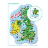 Puzzle "Mapa Wielkiej Brytanii I Irlandii" 100 Elementów Układanka Zestaw 301160