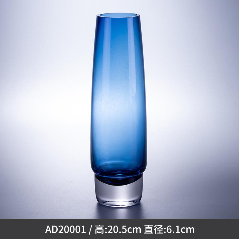 Light Luxury Glass Toiletries Creative Blue Soap Dispenser/vase Hotel Bathroom Hand Soap Bottle Modern Home Bathroom Accessories