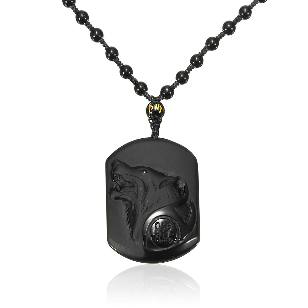 Schwarzer Drache Tibet Silber Cabochon Glas Anhänger Kette Halskette Schwarzer Drache Tibet Silber Cabochon Glas Anhänger Kette Halskette