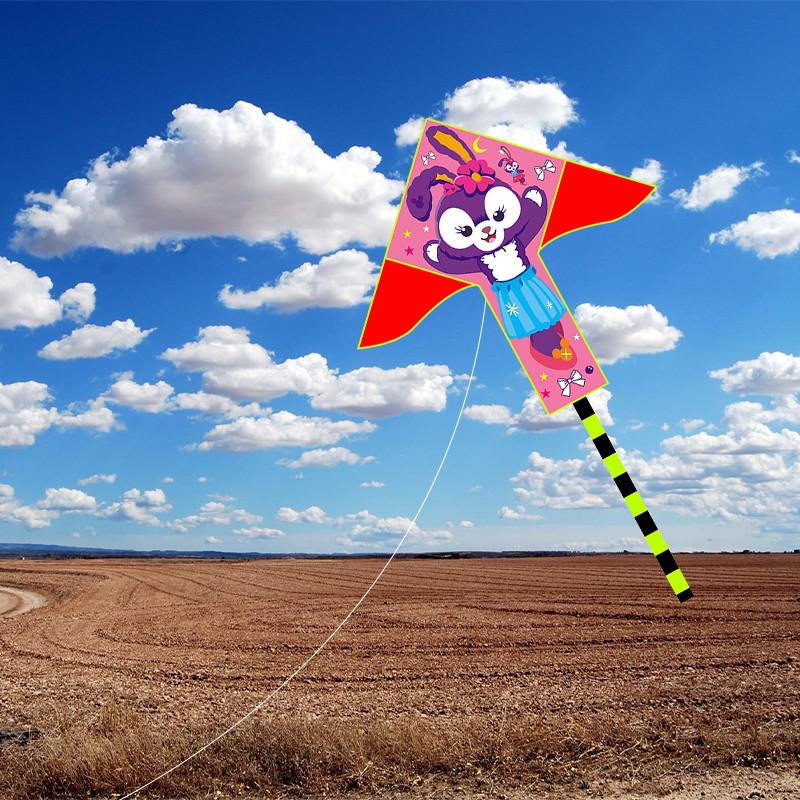 Weifang Kite New 2 Meter Triple Puzzle Kite Children Adult Long Tail Kite Outdoor Cartoon Patchwork Kite