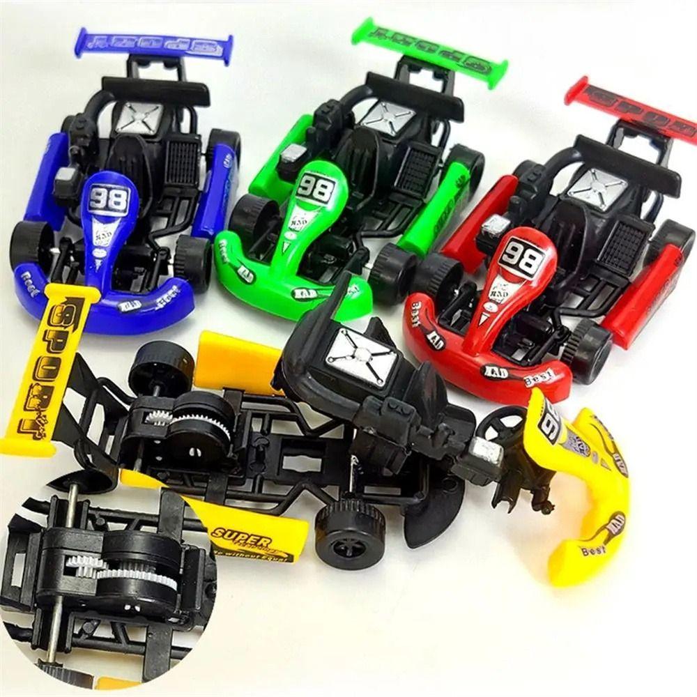Vehicle Toy Racing Model Kart Four-wheel Racing Car Toy Kids Gift Pull Back Car  Educational Toy