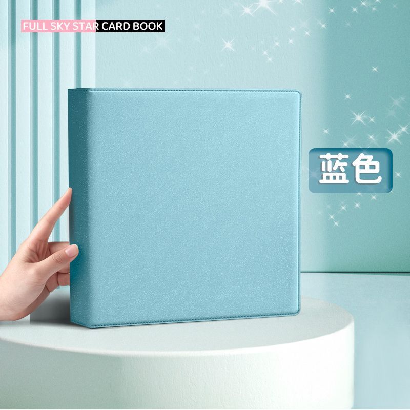 Sunwood Sparkling PU Binder A4/A5 Kpop Photocard Collect Book Large Capacity Card Holder Macaron PU Leather Idol Photo Album
