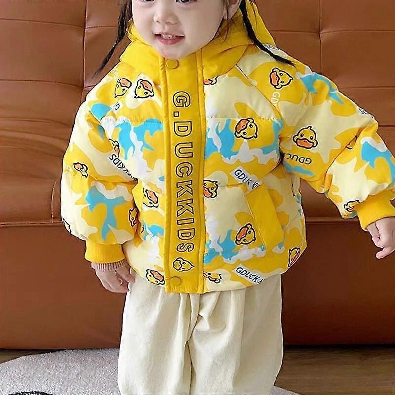 Cartoons Down Jacket for Girls Floral Warm Jacket for Girls White Duck Down Jacket for Boy New Winter Cute Children's Outerwear