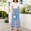 ZANZEA Women Short Sleeve Blouse and Print Pants Summer Two Piece Suit Sets