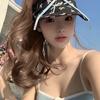 2025 Small Fresh and Sweet Bow Empty Top Hat Spring and Summer UV Protection Versatile Sunshade Sun Protection Cap