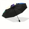 1pc Abstract Shapes Automatic Open/Close Umbrella with One Touch Button,, Windproof Design   Lightweight Portable Umbrella for Women & Men6043