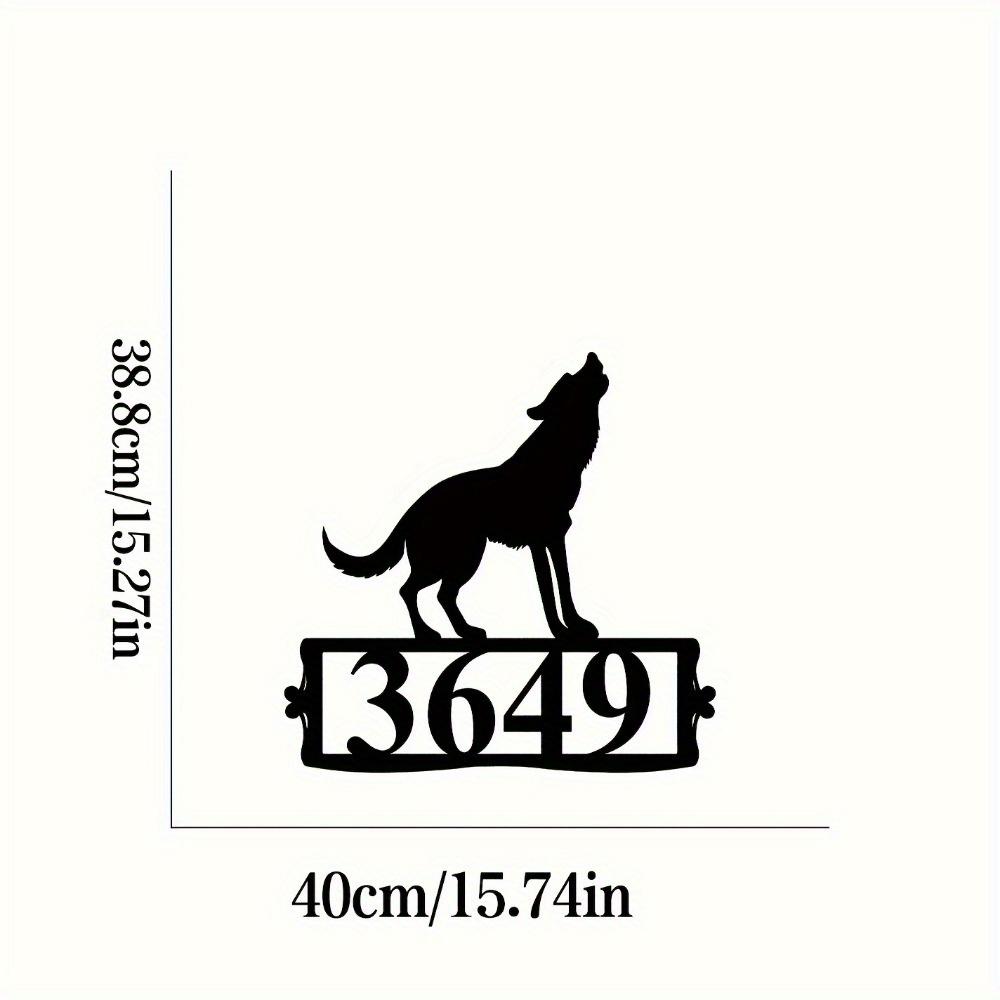 Эксклюзивное золотое металлическое настенное искусство Волк Декор для дома