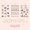 Mr. Paper Cat Head Series Cute Cartoon Stickers, 4 Types