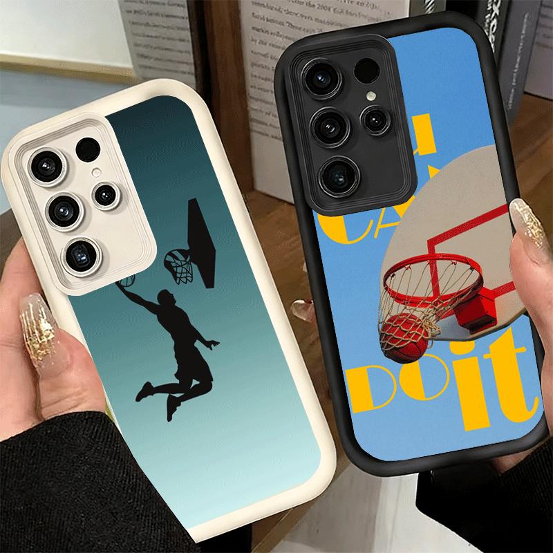 Phone Case for Samsung Galaxy S26 S25 Ultra S24 FE Basketball Sports Aesthetics Shell S23 Plus S22 + S21 S20 5G Soft Silicone Fu