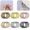 18Pcs O Rings Carabiner Snap Hook Clamp Clasp 25mm for Purse