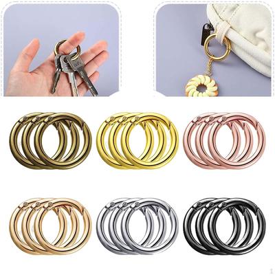 18Pcs O Rings Carabiner Snap Hook Clamp Clasp 25mm for Purse