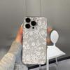 White Flower Lace Clear Phone Case For Samsung Galaxy S26 S24 S25 S23 Ultra S22 S21 S20 Plus FE A50 A71 A72 A73 Silicone Cover