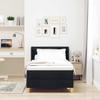 Box Spring Bed with Mattress Black 200 x 90 cm Fabric