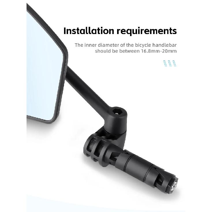 Bicycle Handlebar Mirror 360 ° Adjustable Safety Rearview MTB Road Bicycle Rearview Mirror Summer Outdoor Riding Accessories