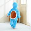 Blauwe Schildpad Onesies Voor Baby, Peuter Romper, Cartoon Baby Kigurumi Flanellen Anime Pyjama, Halloween Kerstmis Cosplay Kostuum, Feestcadeau