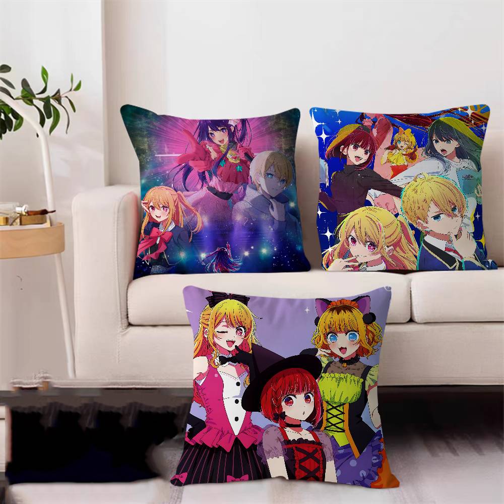 Anime O-Oshi No Ko Pillow Anime Pillow Sofa Bed Head Pillow Cover Cushion Cover 45x45 Cm Fashion