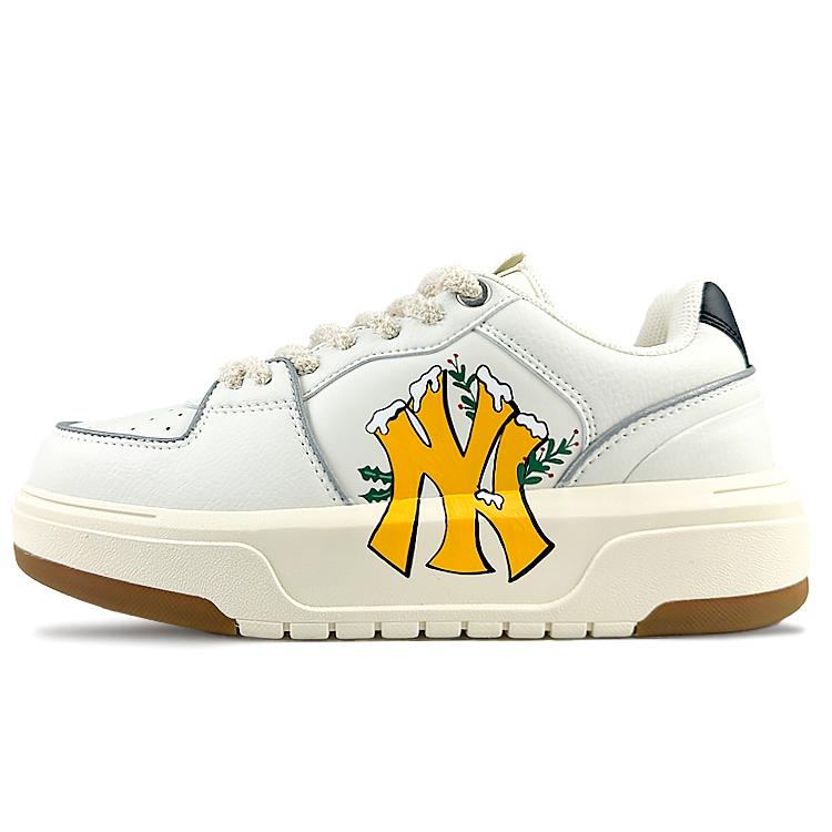

MLB Chunky Liner Slip Resistant, Abrasion Resistant, Lightweight Low top Skateboard Shoes Unisex Yellow White 3ASXCA12N-50IVS(Team40-) 43
