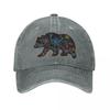 Walking Bear Baseball Cap Sunscreen Christmas Hats MenS Caps WomenS