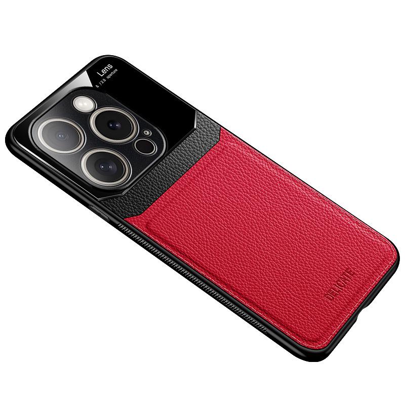 iPhone 16 Pro Max Leather Texture Phone Case - Compatible with iPhone 15, 14, 13, 12, 11, XS