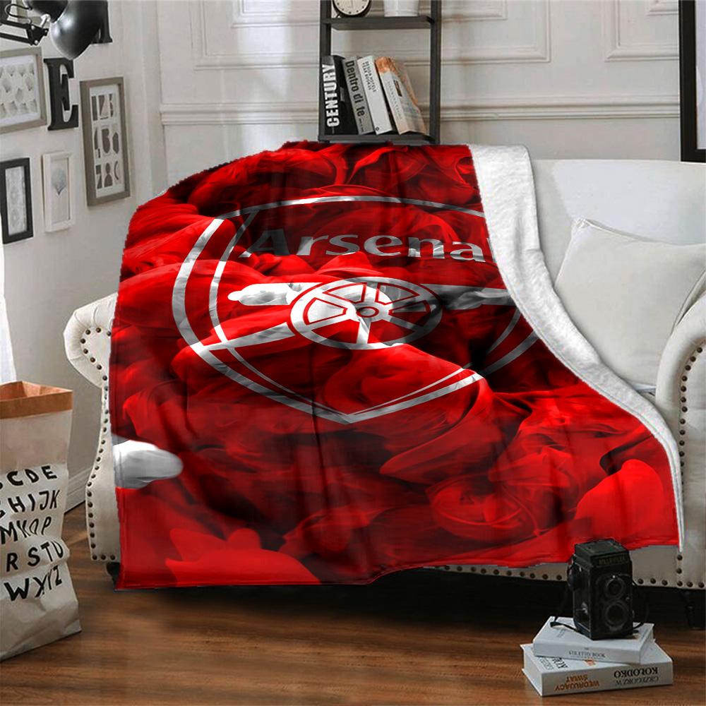 Arsenal Decke Weich Warm Gemütlich Geeignet für Sofa Bett Bettwäsche für Alle Jahreszeiten Wärmende Dekoration Ideales Geschenk für Freunde Familie Paare Picknick