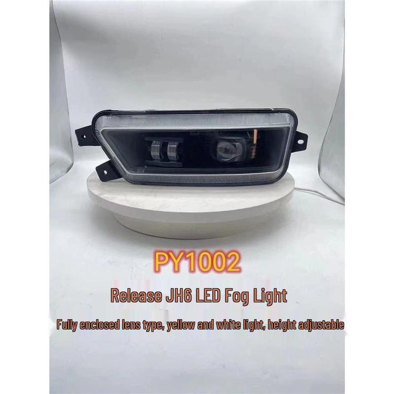 Ultra-Bright Yellow-White LED Front Fog Light Assembly for Jiefang JH6 Driver Side Left
