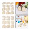 48 Piezas Puerta de Hada de Madera Ventana DIY 12 Patrones Hada Miniatura