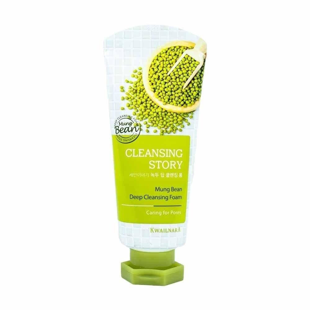iri9768Mf Fruitland Facial Cleansing Story Mung Bean Deep Cleansing Foam 120ml Pore Care 1 pcs