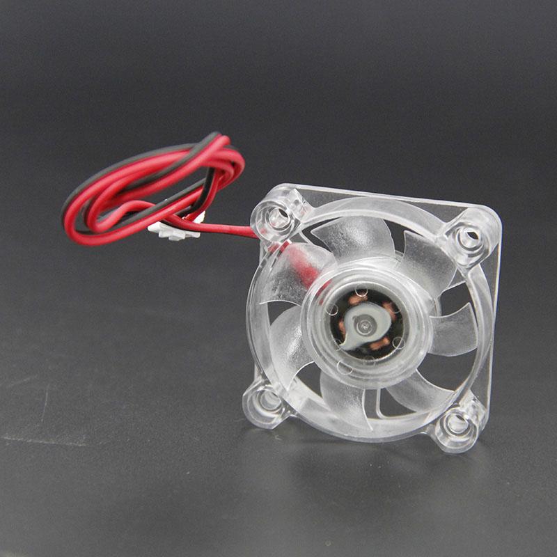 4010 40x40x10mm 4cm Hydraulic Bearing 2pin DC 5v 12v 24v Cooling Brushless Fan Transparent white LED light Emitting