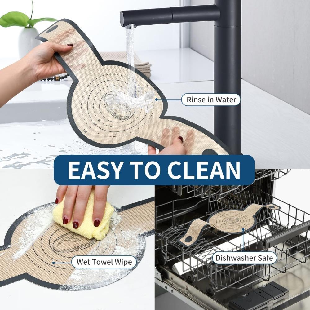 Opakovaně použitelný silikonový popruh na chléb pro pečení v holandském hrnci, pečicí podložka, dlouhá ucha, nepřilnavé vložky pro přenositelné těsto, cukrářské potřeby