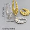 Vintage-Style European Textured Earrings: Popular and Versatile Fashion Accessory
