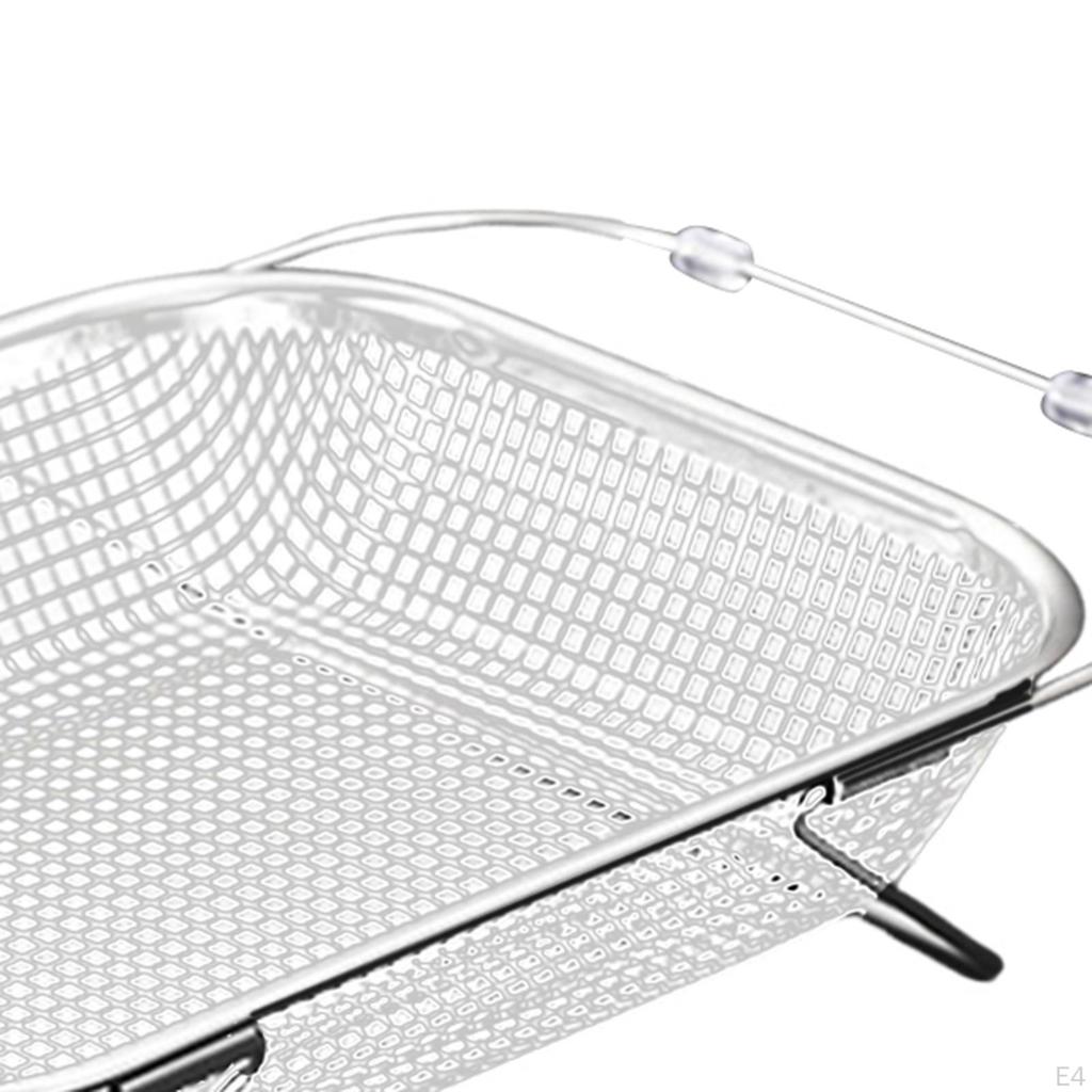 Adjustable Drain Rack for Kitchen Sink to Hold Utensils And Strain Food