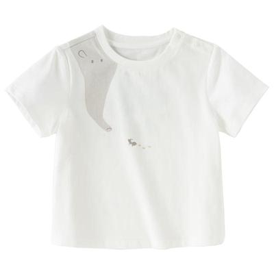 DAVE & BELLA Kids' Unisex Printed Short Sleeve Cotton T-Shirt