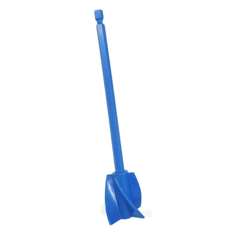 1pcs  Black Epoxy Mixer Paint Drill Attachment Paddle Consistency Liquids Resin Head Stirrer Spiral Blade Stirring Rod Tool