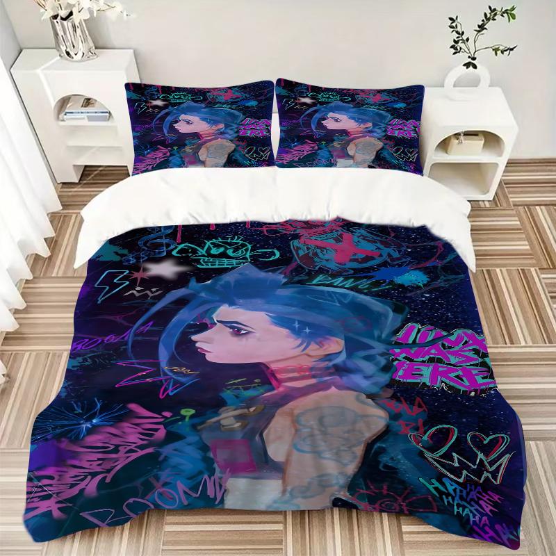 3Pcs Graffiti Art Night Sky Bedding Sets For All Sizes New 3D Printed Bed Cover Comforter Duvet Cover Pillowcase Bedroom Decoration