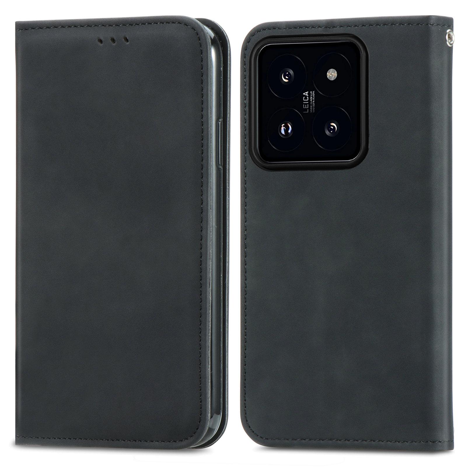 

Кожаный чехол для Xiaomi 14T Pro с держателем для карт, магнитный чехол для телефона F