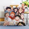 HHaikyuu Cushion Cover Washable Linen Pillowcase Soft  for Sofa Bed Cozy Home Room Decor
