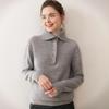 Women's High Neck Cashmere Sweater - Thick, Loose, and Casual Pullover
