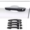 Carbon Fiber Car Side Door Handles Cover Trim For Mitsubishi Outlander -2024