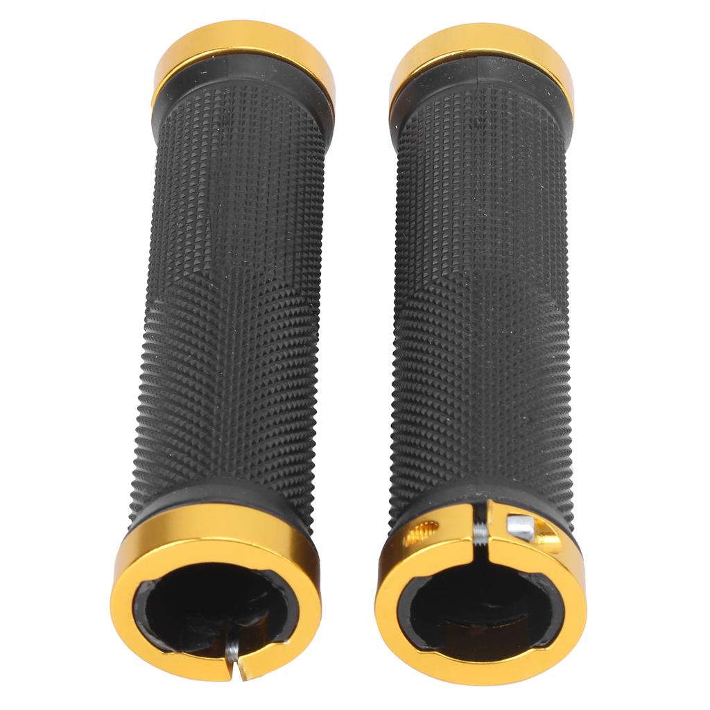 1 Pair Lightweight Rubber Handlebar Sleeve for MTB Anti Slide Foam Handlebar Sleeve with PlugGold