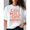 European Size Multiple Colors Available Loose Fit T-Shirt - God's Grace Print - 100% Polyester Tee - Perfect for Gospel Meetings Or Church Services