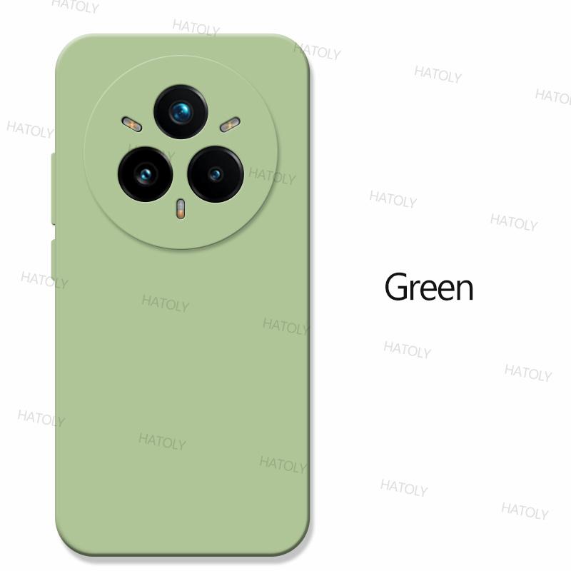 

Для Realme 14 Pro Plus Чехол Realme 14 Pro Plus 5G Чехол Funda TPU Противоударный жидкий силиконовый чехол для телефона Realme 14 Pro Plus Realme 14 Pro Plus зелёный