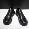Primavera Autunno Scarpe Uomo Calzature Moda Cool Giovane Uomo Scarpe brogue Marca Calzature maschili Nero puro