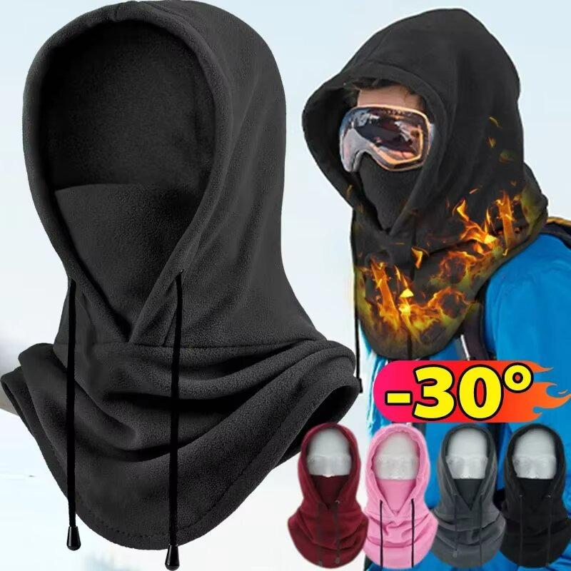 Neue Winter Thermo Fleece Sturmhaube Schal Ski Gesichtsmaske Nackenschutz Schlauchschal Kapuze Mütze Winddicht Kalt Warm Outdoor Reitmütze Sport