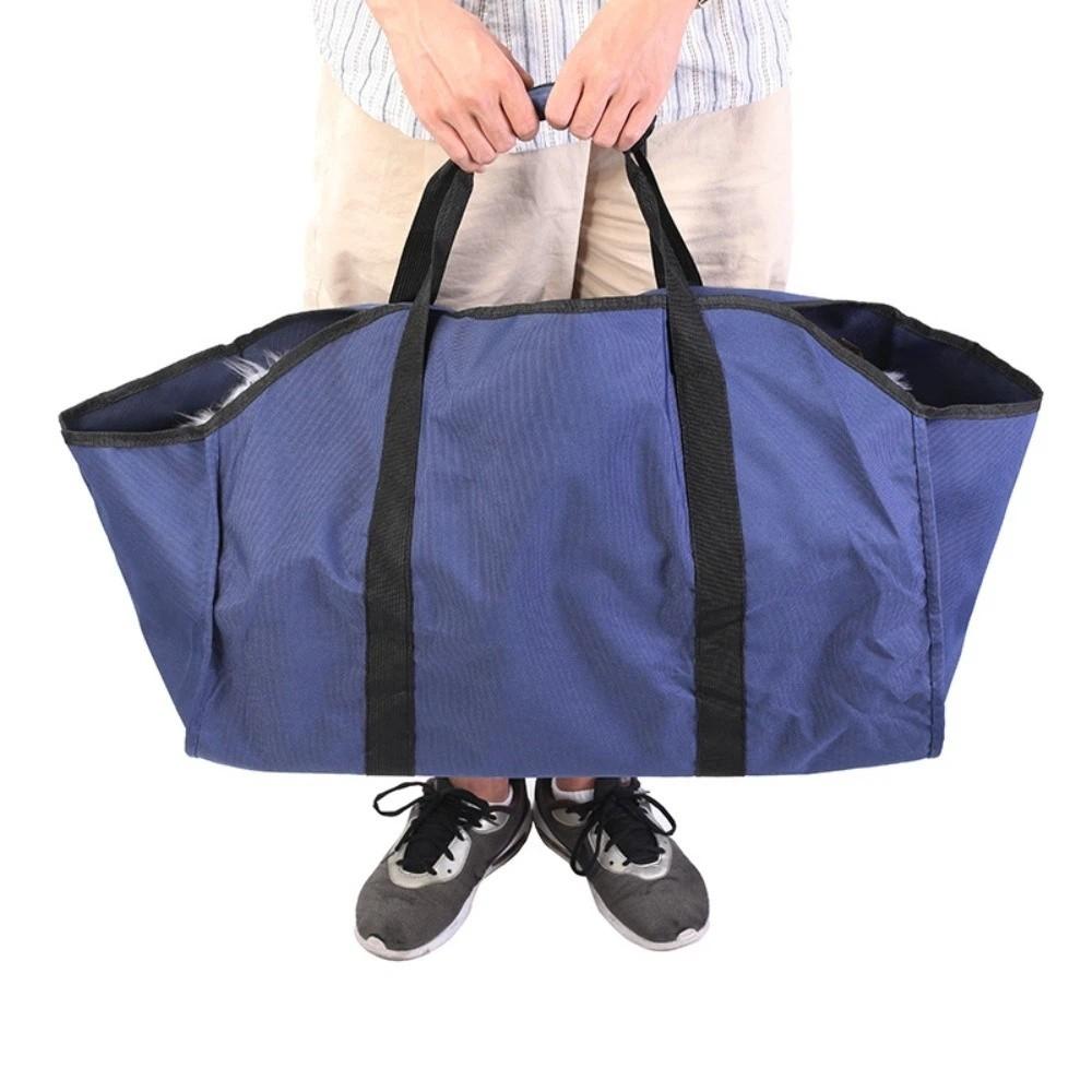 Heavy-Duty Firewood Carrier Bag Large Capacity with Sturdy Handles Log Transporter Scratch-resistant Oxford Cloth