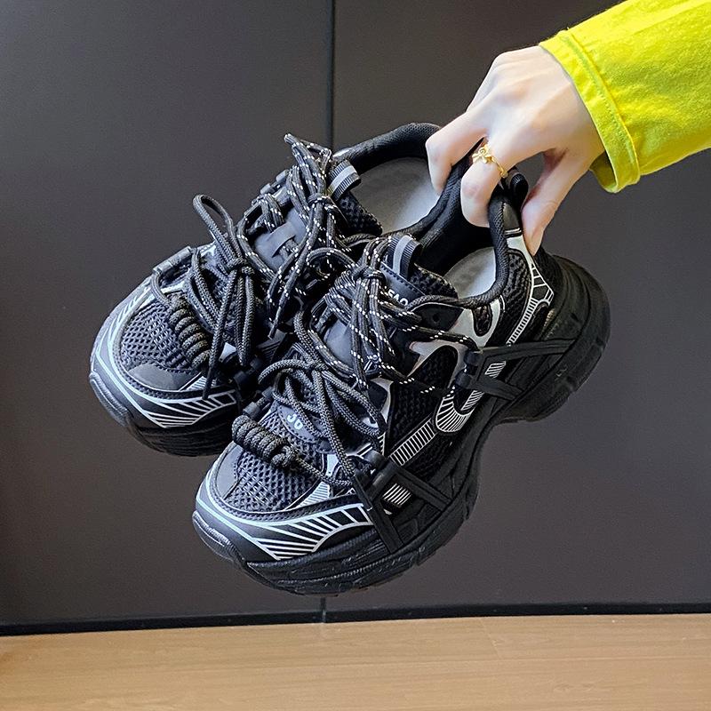 

ins Korean version of velvet dad shoes for women 2025 winter student sports running shoes casual shoes platform height increase Y1002-1 40