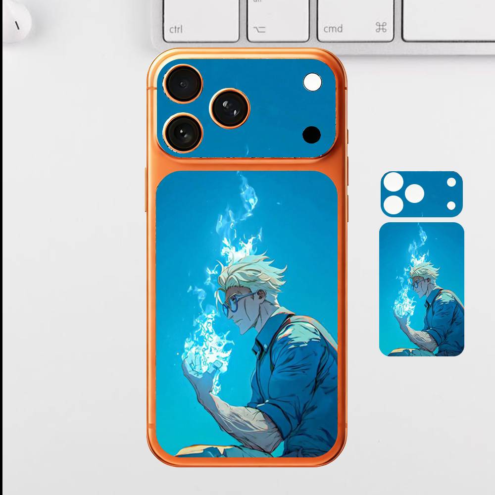 

Мультяшный персонаж Кэнто Нанами Для Apple iPhone 17 Pro Max Полная задняя крышка Наклейка Wrap Skin Задняя защитная пленка-наклейка iPhone17promax