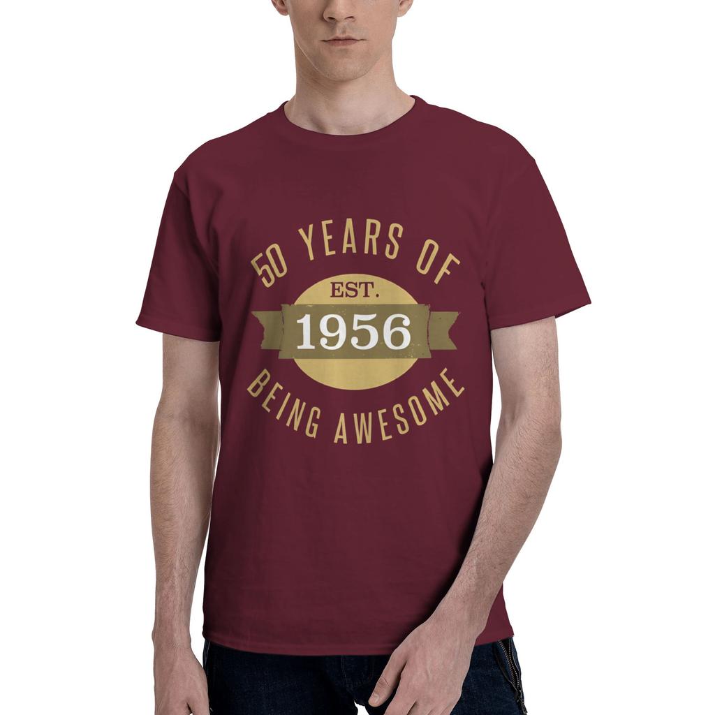 Established 1956 Mens T Shirts 70 Birthday Unique Tees Short Sleeve Crewneck Cotton New Arrival Tops TShirt