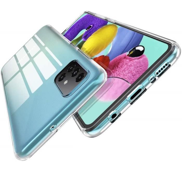 Coque Gel TPU Transparent pour Samsung Galaxy A51 - Protection Silicone Souple Ultra Mince Phonillico®